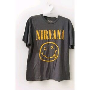 Nirvana T-Shirt Men's Size Large‎ Officially Licensed Kurt Cobain Rock Retro